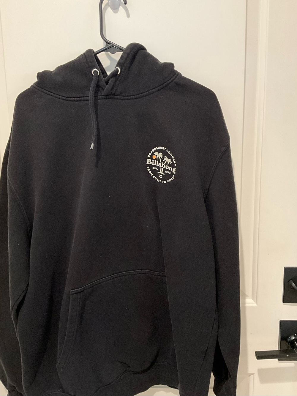 Billabong Black Graphic Pullover Hoodie | XL | Surf Skate Casual